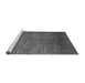 Sideview of Machine Washable Abstract Gray Modern Rug, wshabs5324gry