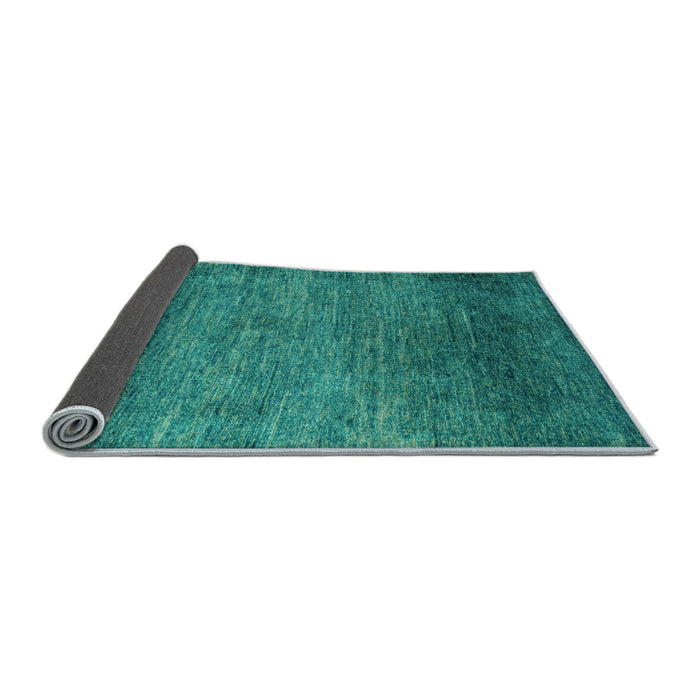 Sideview of Abstract Light Blue Modern Rug, abs5324lblu