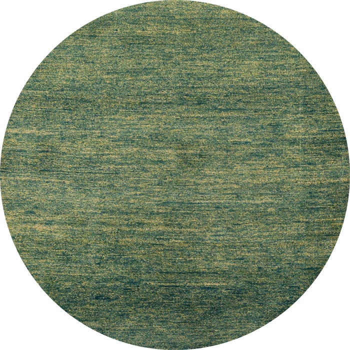 Round Abstract Green Modern Rug, abs5324