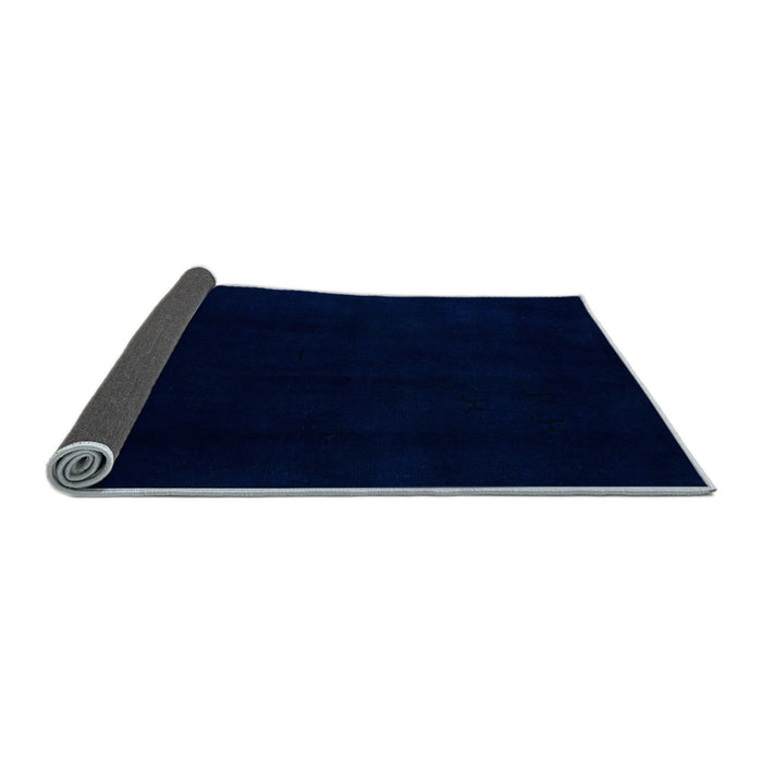 Sideview of Abstract Light Blue Modern Rug, abs5325lblu
