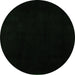 Round Abstract Emerald Green Modern Rug, abs5325emgrn