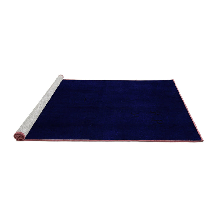 Sideview of Machine Washable Abstract Purple Modern Area Rugs, wshabs5325pur