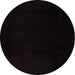 Round Abstract Brown Modern Rug, abs5325brn