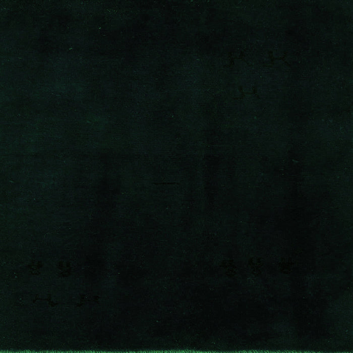 Square Machine Washable Abstract Green Modern Area Rugs, wshabs5325grn