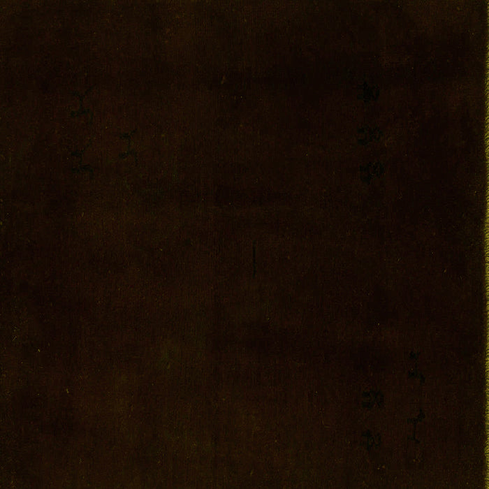 Square Abstract Yellow Modern Rug, abs5325yw