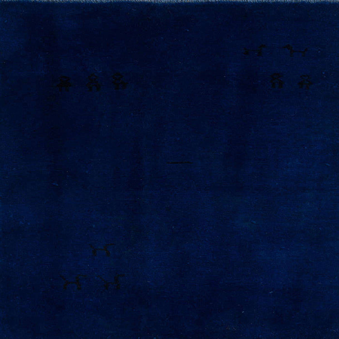 Square Abstract Blue Modern Rug, abs5325