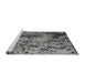 Sideview of Machine Washable Abstract Gray Modern Rug, wshabs5326gry