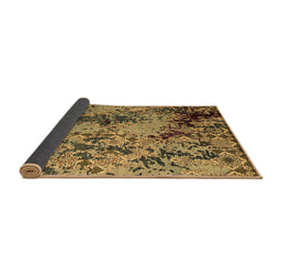 Sideview of Abstract Brown Modern Rug, abs5326brn