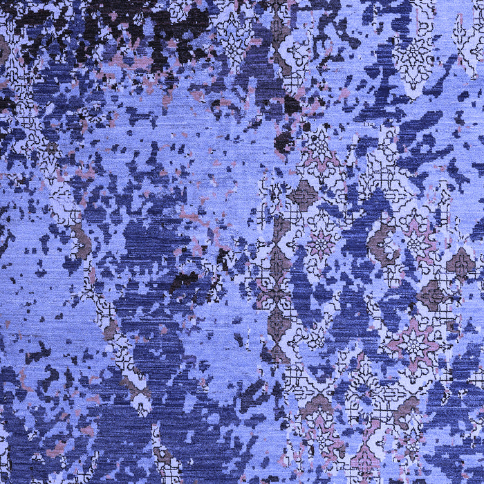 Abstract Blue Modern Rug, abs5326blu