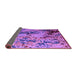 Sideview of Abstract Purple Modern Rug, abs5326pur