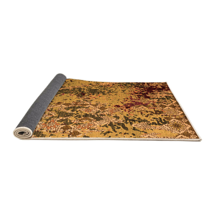 Sideview of Abstract Orange Modern Rug, abs5326org