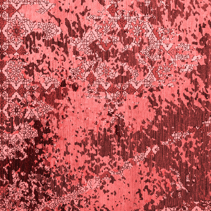 Machine Washable Abstract Red Modern Rug, wshabs5326red