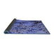 Sideview of Abstract Blue Modern Rug, abs5326blu