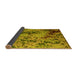 Sideview of Abstract Yellow Modern Rug, abs5326yw