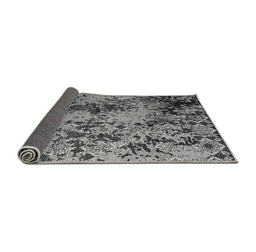 Sideview of Abstract Gray Modern Rug, abs5326gry