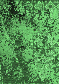 Abstract Emerald Green Modern Rug, abs5326emgrn