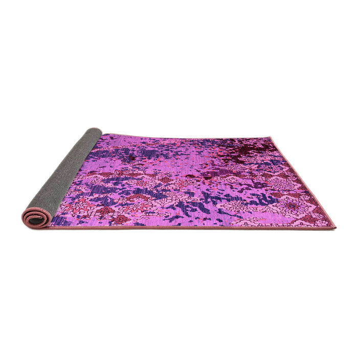 Sideview of Abstract Pink Modern Rug, abs5326pnk