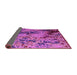 Sideview of Abstract Pink Modern Rug, abs5326pnk