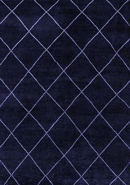 Abstract Blue Modern Rug, abs5327blu