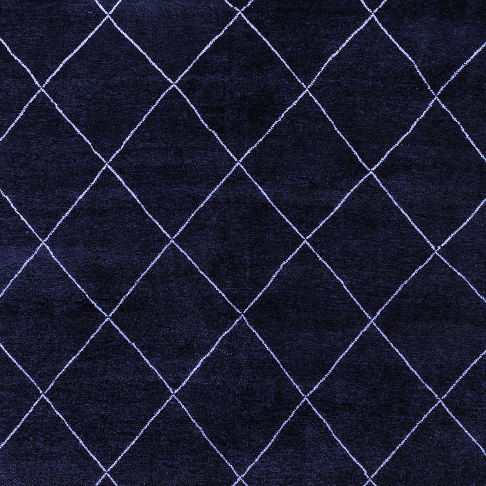 Abstract Blue Modern Rug, abs5327blu