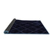 Sideview of Abstract Blue Modern Rug, abs5327blu