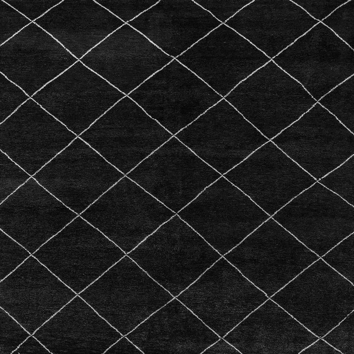 Square Abstract Gray Modern Rug, abs5327gry