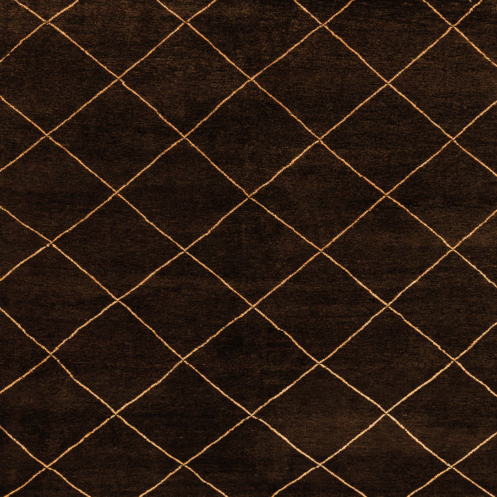 Square Abstract Orange Modern Rug, abs5327org
