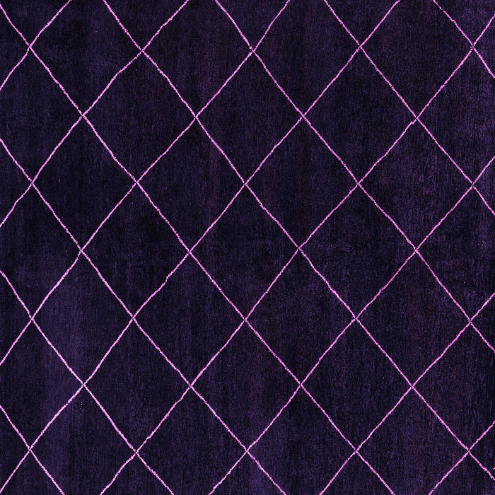 Square Machine Washable Abstract Purple Modern Area Rugs, wshabs5327pur