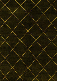 Abstract Yellow Modern Rug, abs5327yw