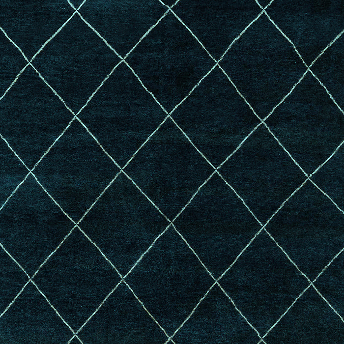 Abstract Light Blue Modern Rug, abs5327lblu
