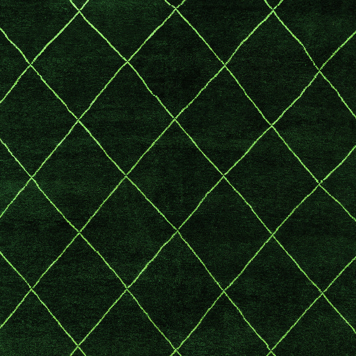 Machine Washable Abstract Green Modern Area Rugs, wshabs5327grn
