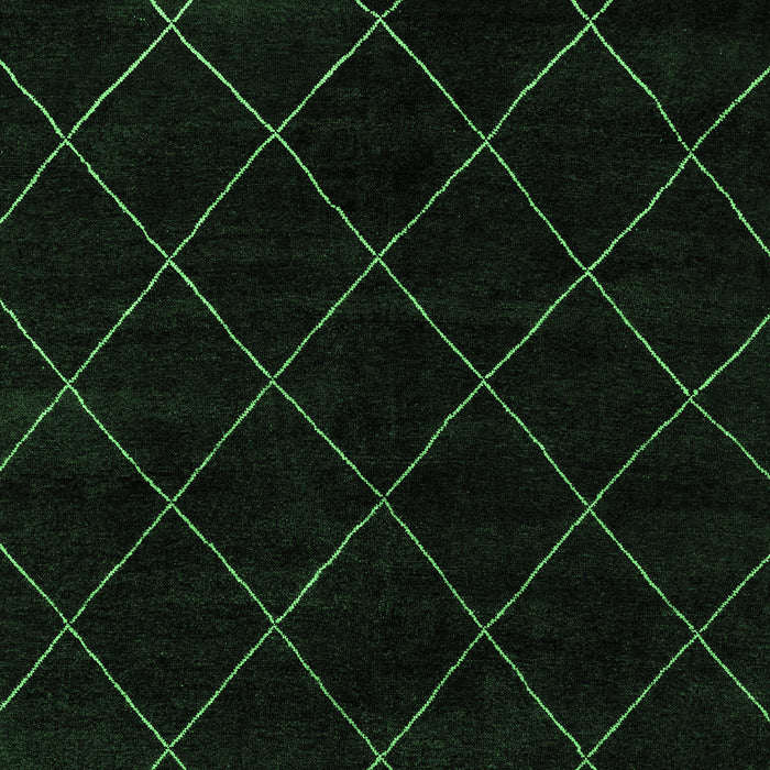 Machine Washable Abstract Emerald Green Modern Area Rugs, wshabs5327emgrn