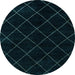 Round Machine Washable Abstract Light Blue Modern Rug, wshabs5327lblu