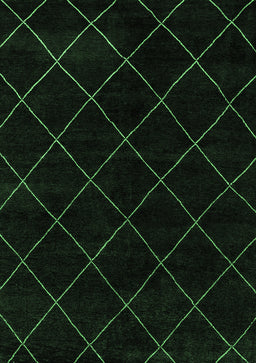 Abstract Emerald Green Modern Rug, abs5327emgrn