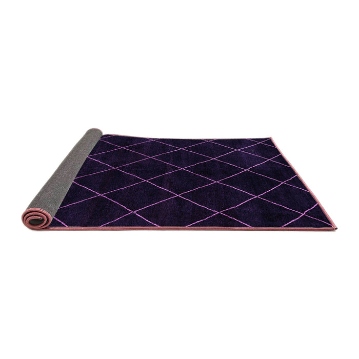 Sideview of Abstract Purple Modern Rug, abs5327pur