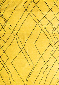 Solid Yellow Modern Rug, abs5328yw