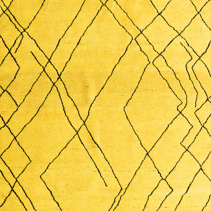 Solid Yellow Modern Rug, abs5328yw