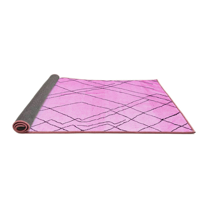 Sideview of Solid Pink Modern Rug, abs5328pnk