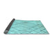 Sideview of Solid Light Blue Modern Rug, abs5328lblu