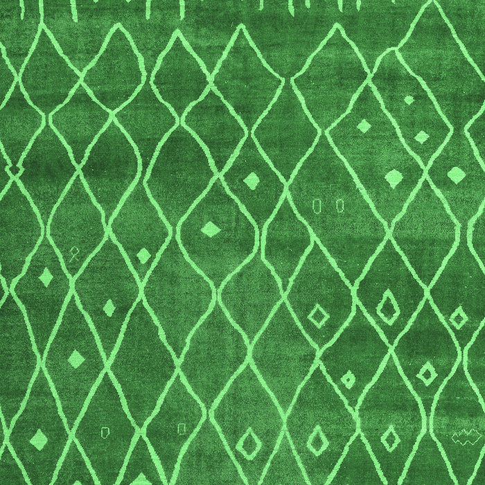 Machine Washable Abstract Emerald Green Modern Area Rugs, wshabs5329emgrn