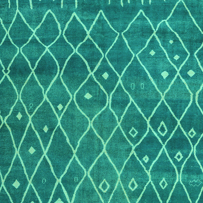 Machine Washable Abstract Turquoise Modern Area Rugs, wshabs5329turq