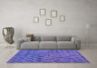 Machine Washable Abstract Purple Modern Area Rugs in a Living Room, wshabs5329pur