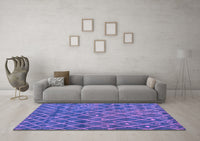 Machine Washable Abstract Purple Modern Rug, wshabs5329pur