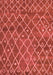 Abstract Red Modern Area Rugs