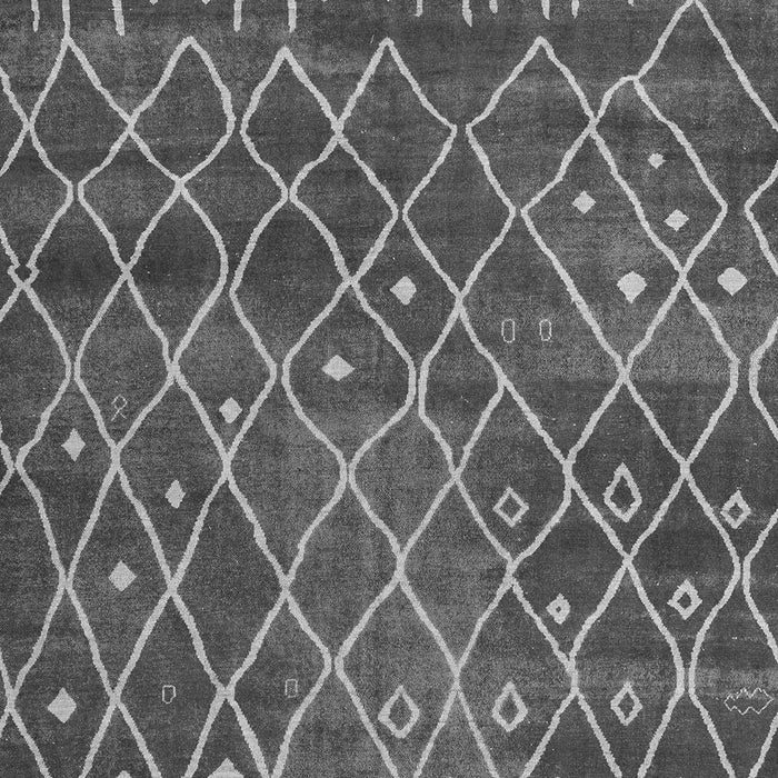 Machine Washable Abstract Gray Modern Rug, wshabs5329gry