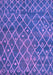 Machine Washable Abstract Purple Modern Area Rugs, wshabs5329pur