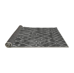 Sideview of Abstract Gray Modern Rug, abs5329gry