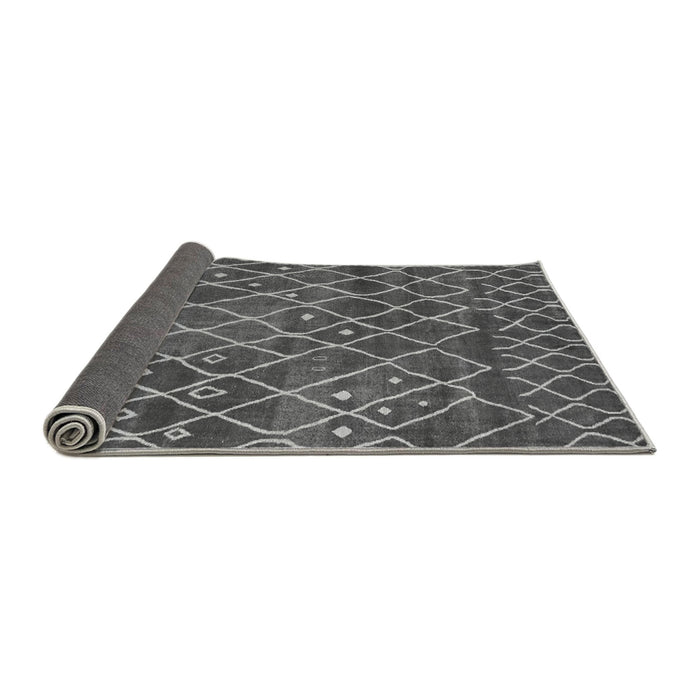 Sideview of Abstract Gray Modern Rug, abs5329gry