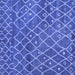 Square Abstract Blue Modern Rug, abs5329blu