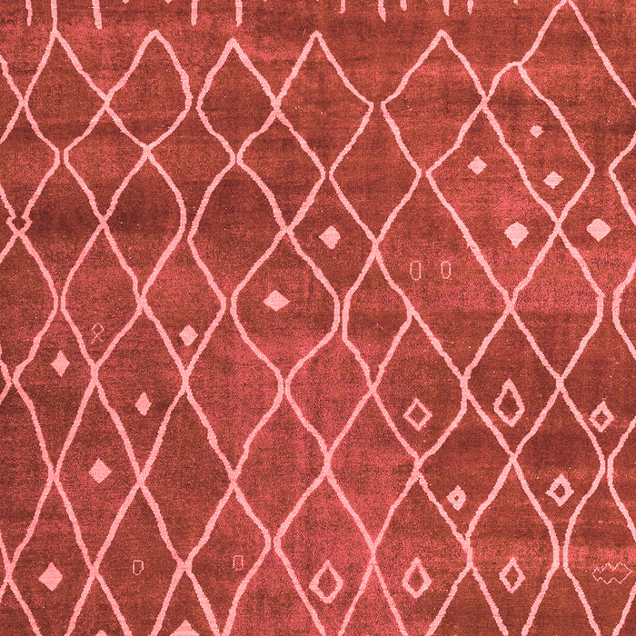 Machine Washable Abstract Red Modern Rug, wshabs5329red
